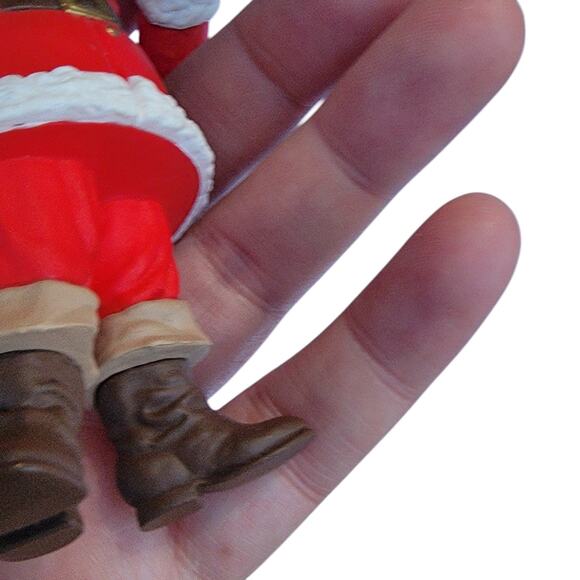 Vintage Coca-Cola Santa Ornament with Six-Pack Bottles 1990s Resin - Picture 10 of 10